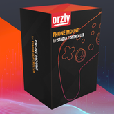 Orzly Clip on Phone Mount Claw Grip for Portable Google Stadia Controller Gaming - Orzly